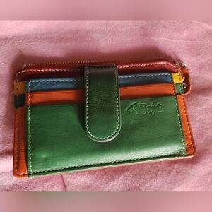 Smart Colorful Handmade Italian Leather Mini Wallet